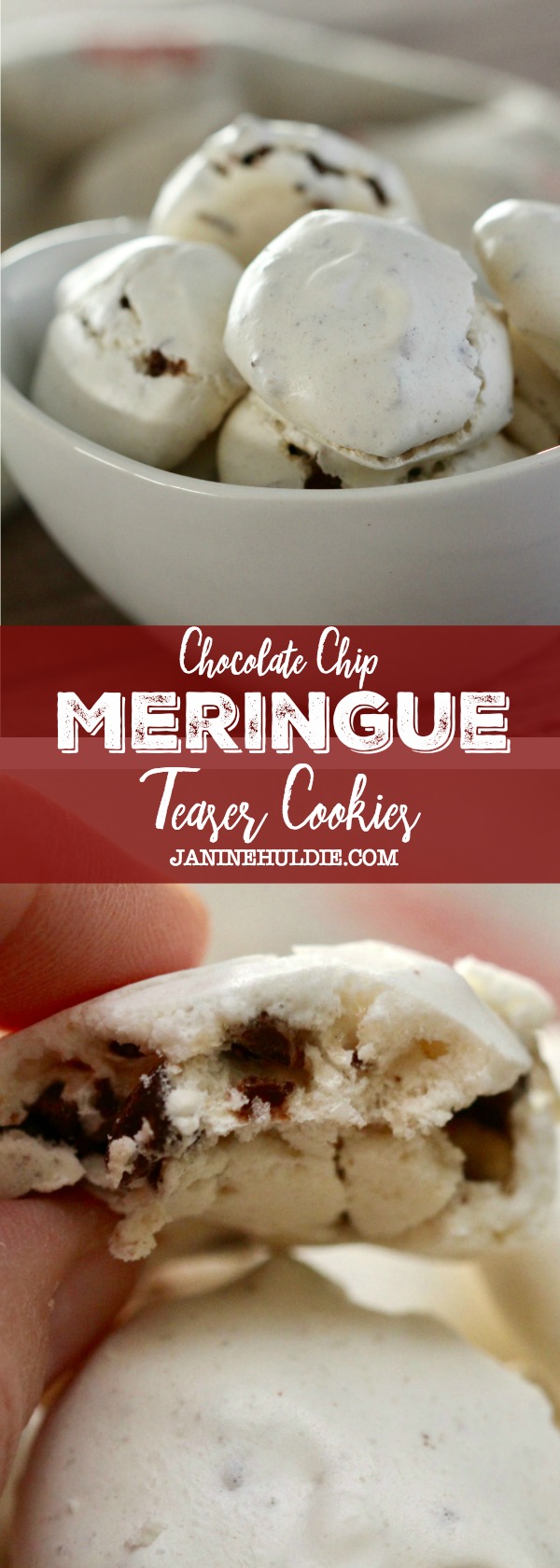 Meringue Chocolate Chip Teaser Cookies
