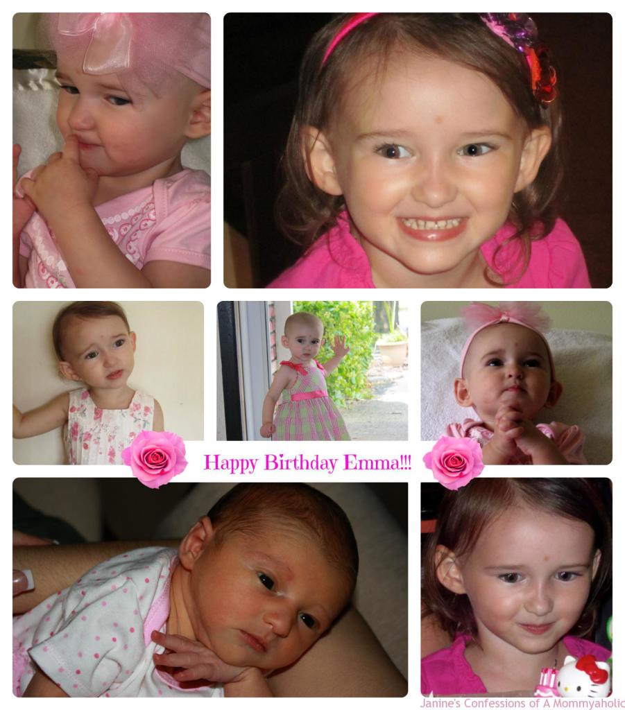Emma Birthdays Collage