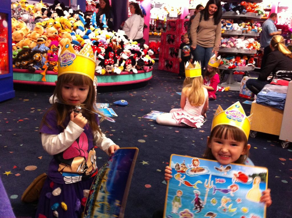 The Girls So Happy At Princess Sofia's Disney Store Celebration