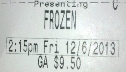 Frozen Finally!