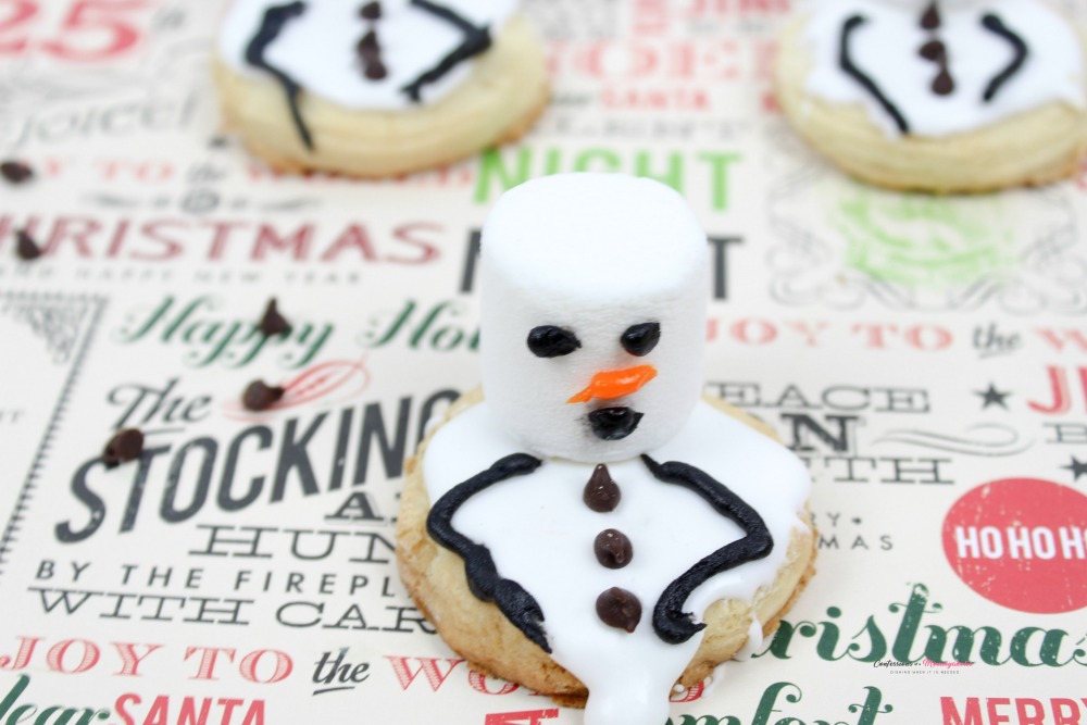 Melting Snowmen Cookies Horizontal 2