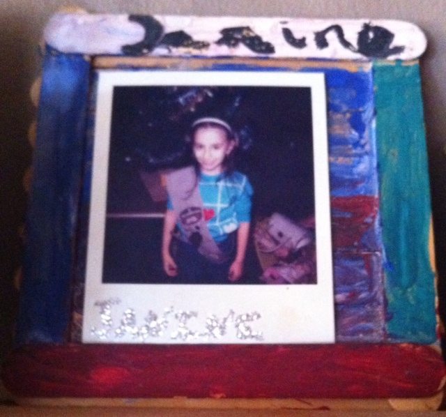 Me in My Brownie Days - Homemade Photo Frame I made for My Mom Back in the Day.