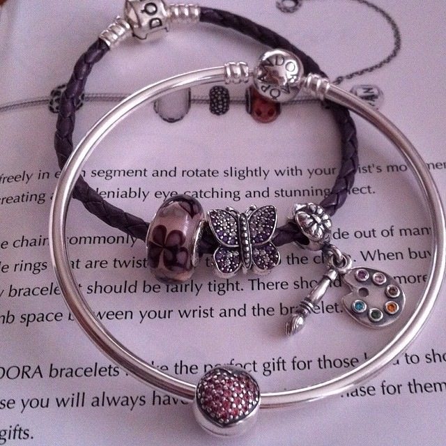 Spring Pandora Bracelet Promo For Me - These are the bracelets and the charms I got.