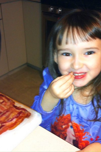 What does exactly does Emma eating tasty bacon have to do with Coach Daddy?