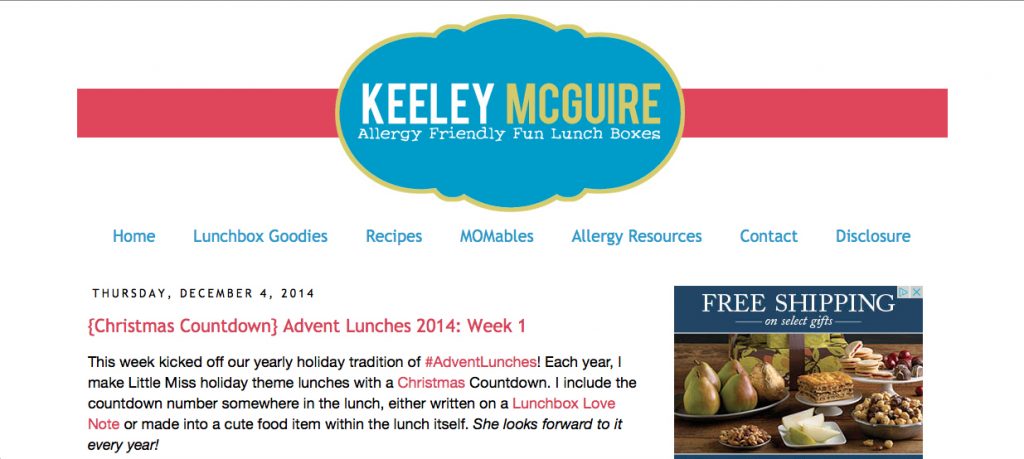 Keely McQuire Blog Screenshot