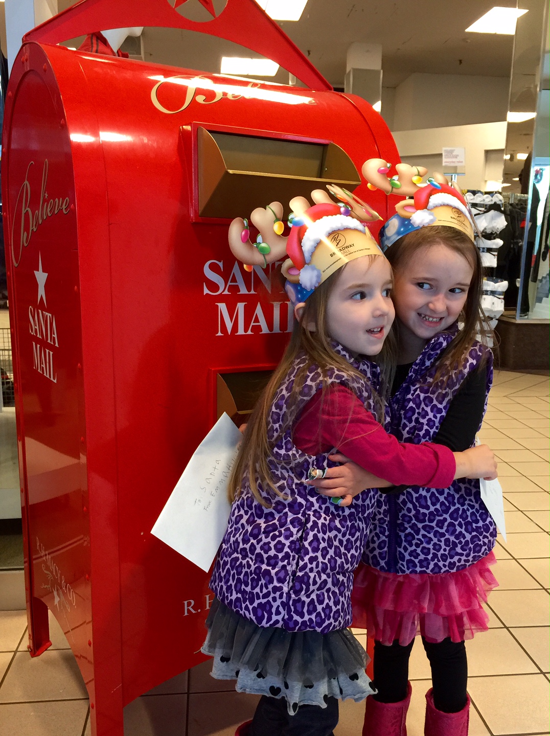 Mailing Their Letters to Santa