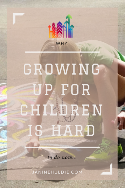 Why Growing Up for Children Is Hard to Do Now
