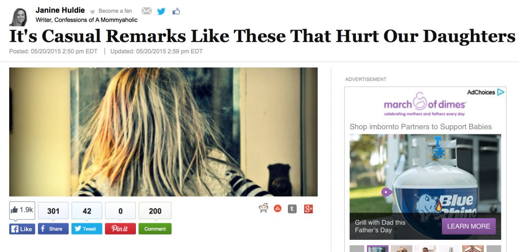 Screenshot of My Huffington Post Viral Article