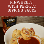 Easy Cheesy Pepperoni Pinwheels with Perfect Dipping Sauce