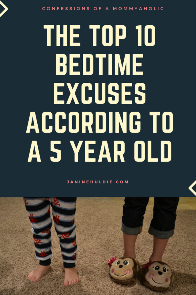 The Top 10 Bedtime Excuses According to A 5 Year Old COAM