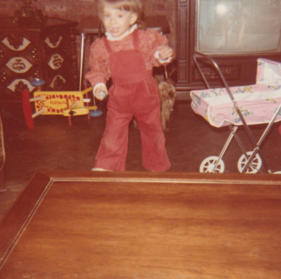 Me and my doll carriage from Christmas past