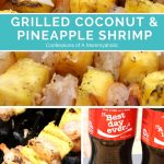 Grilled Coconut and Pineapple Shrimp