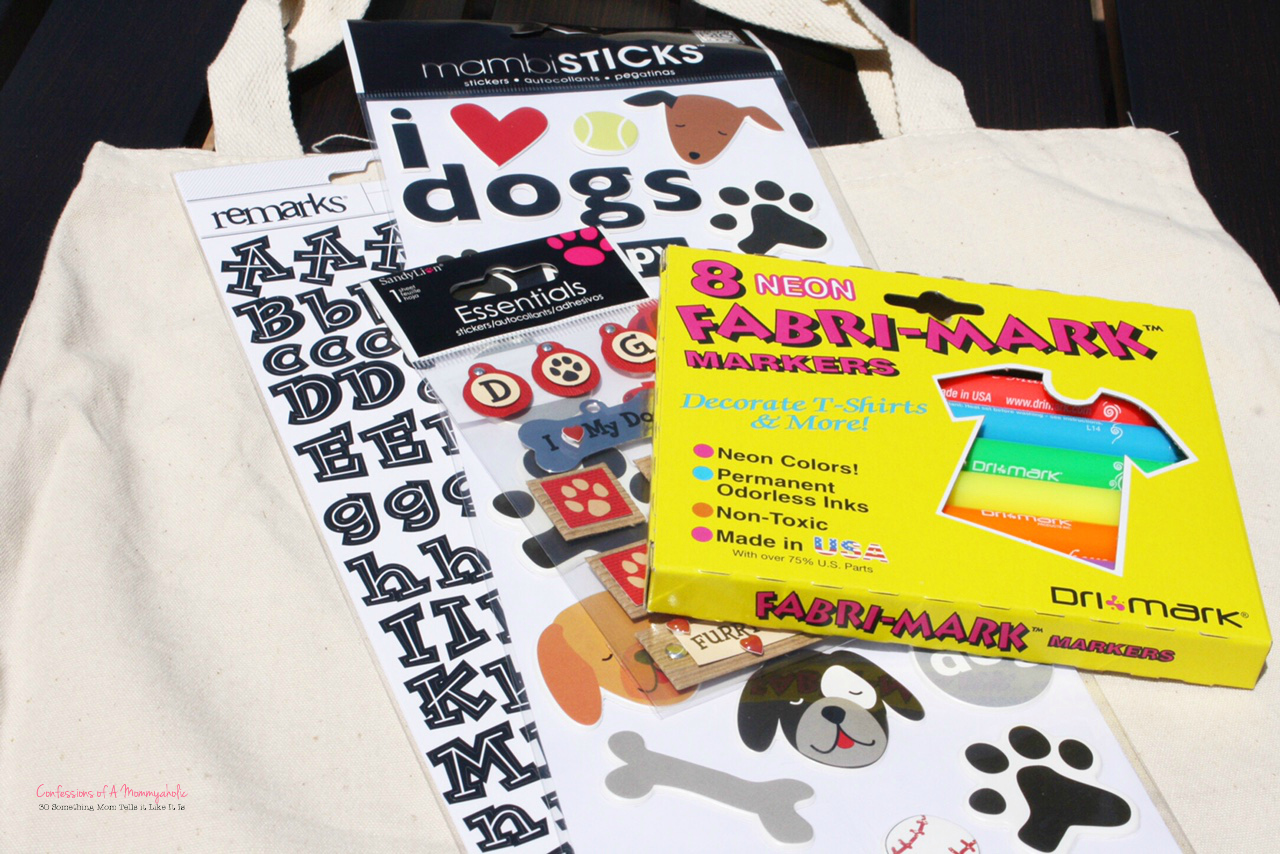 Supplies FOR DIY Doggie Summer Tote