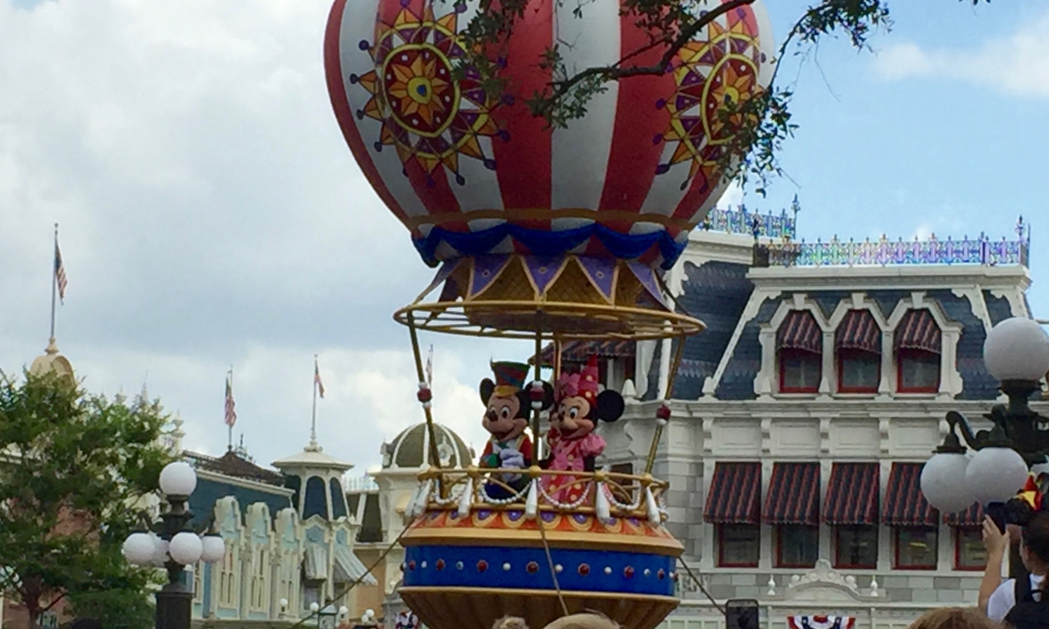 Mickey and Minnie Mouse Float for Magic Kingdom Main Street Parade