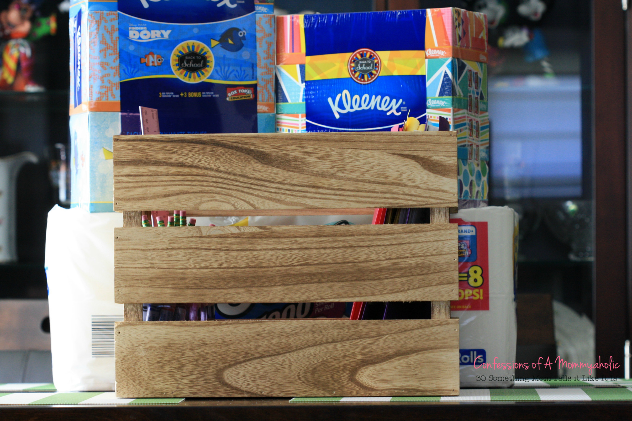 Wooden Pallet Homework Station and KC Products
