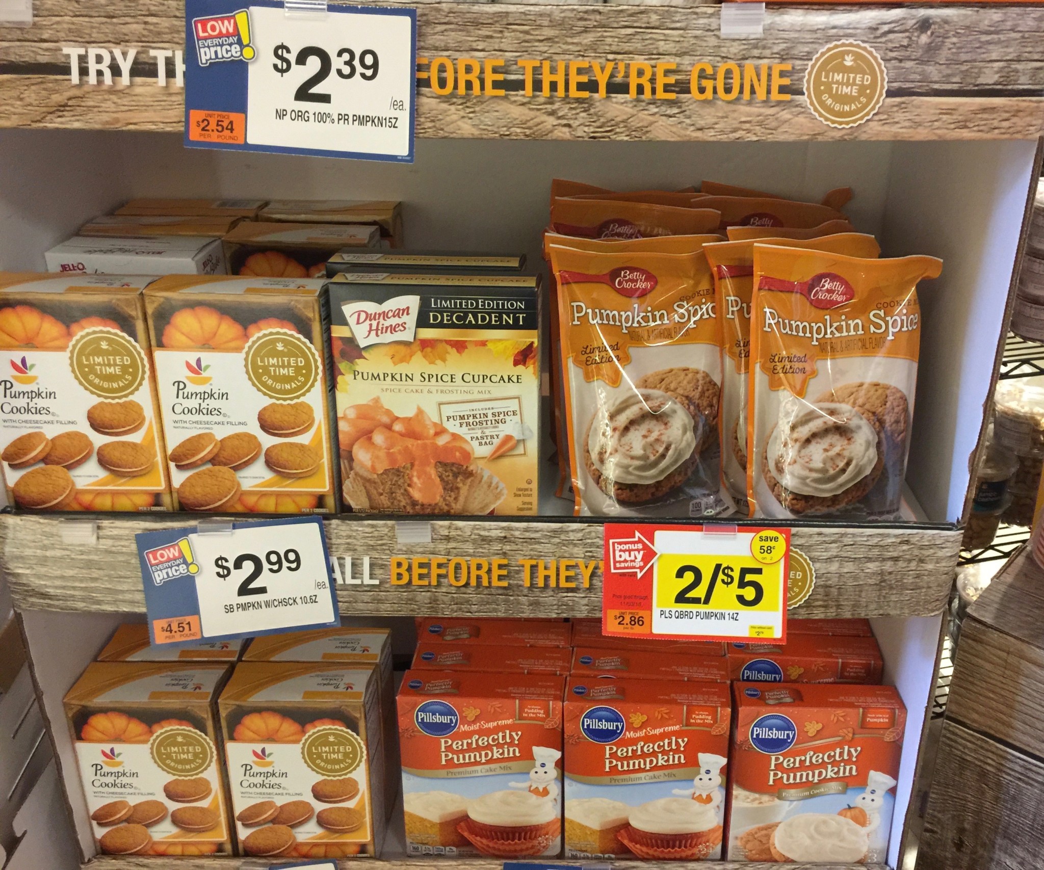 Stop and Shop - Pumpkin Spice Chips and Cups