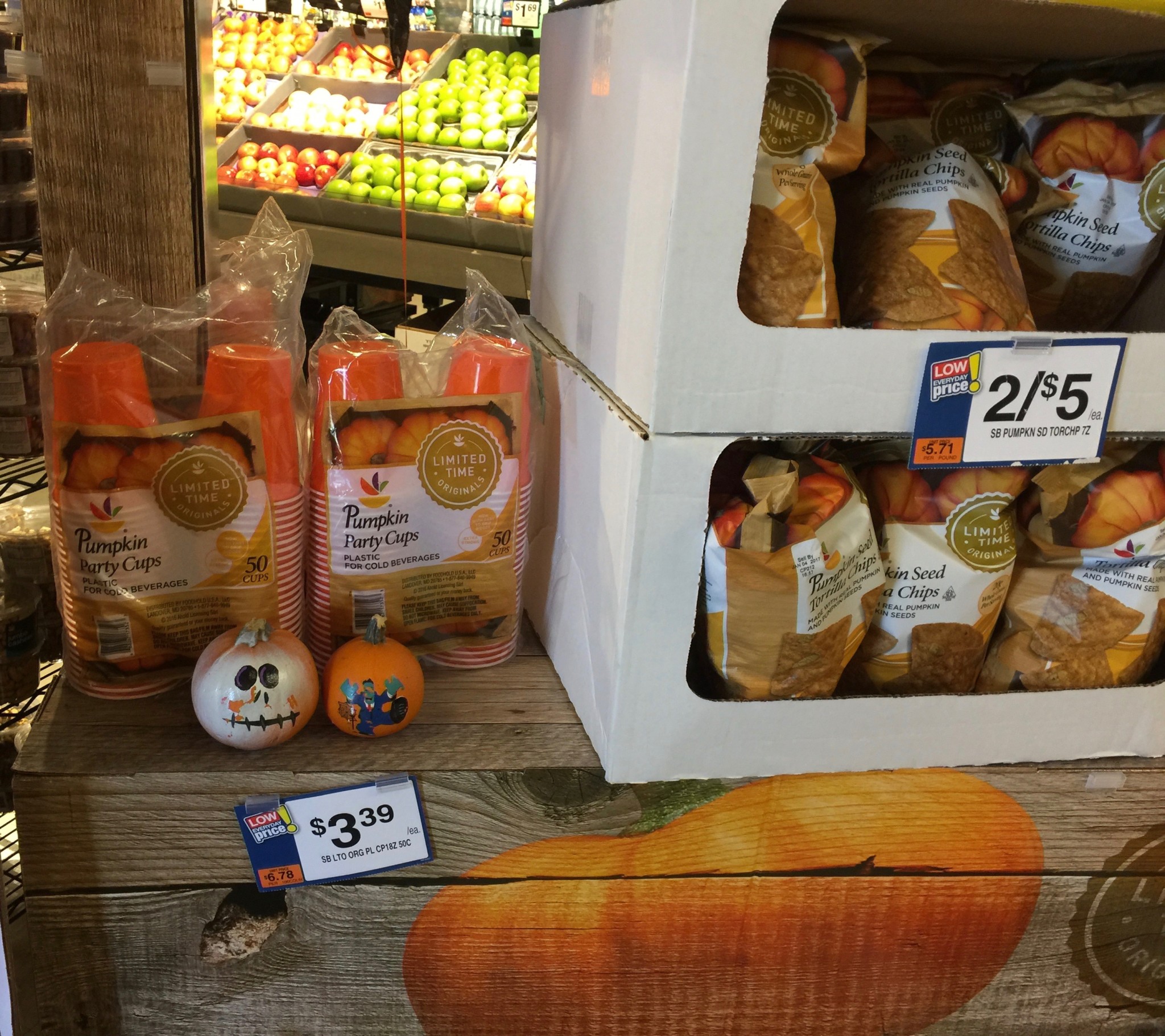 Stop and Shop - Pumpkin Spice Chips and Cups