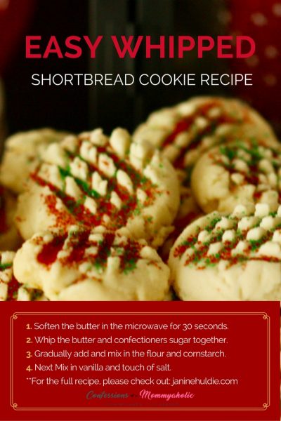 Easy Whipped Shortbread Cookie Recipe