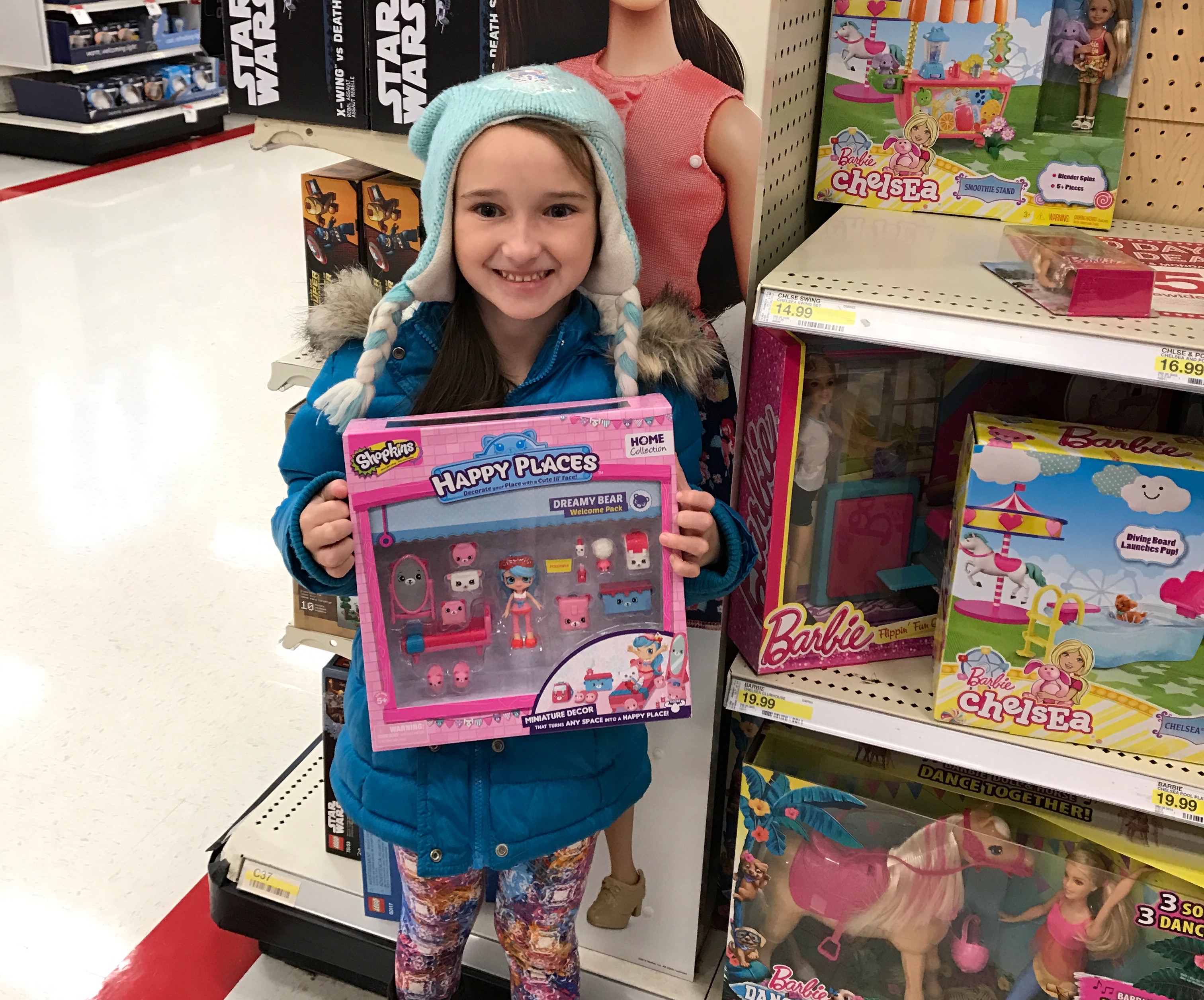 Emma Shopping for Toys for Tots