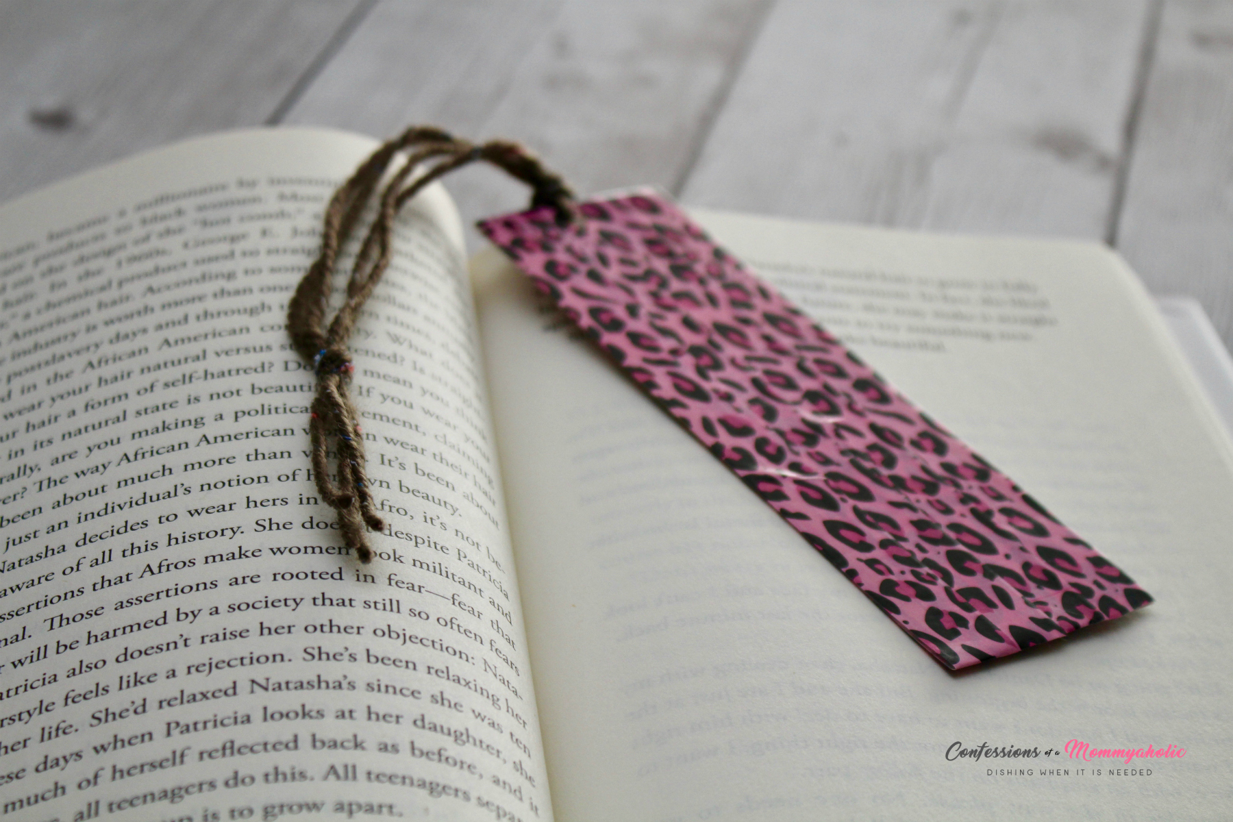 DIY Washi Tape Bookmark in Book