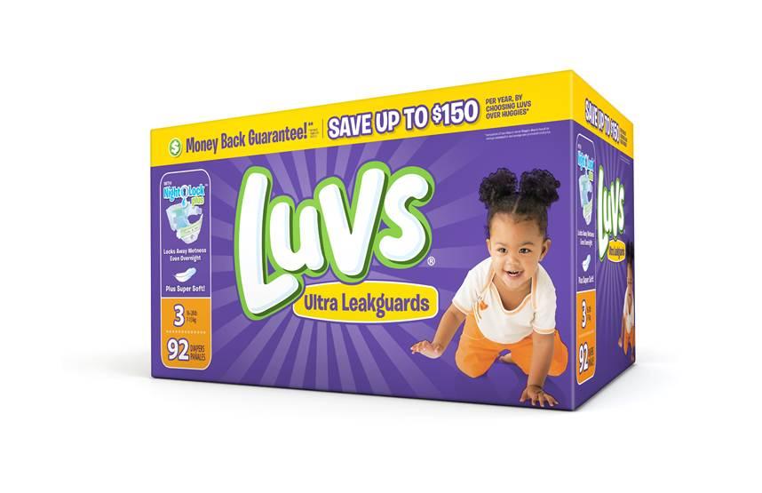 Luvs Diapers box