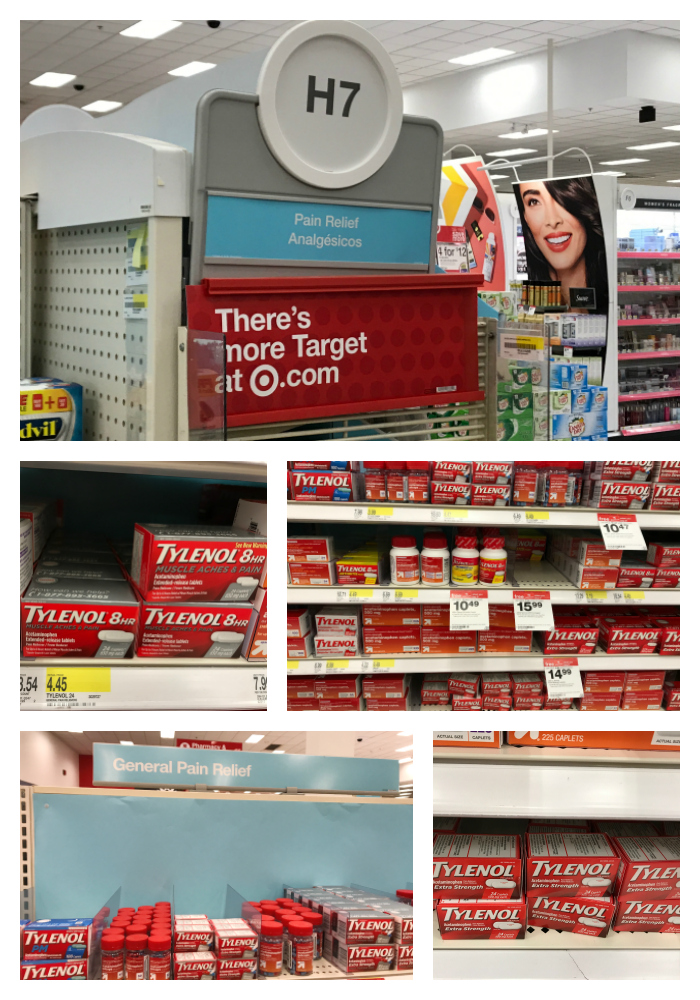 Tylenol Product Collage