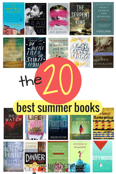 It's here! The annual list of the 20 best summer books! All come highly recommended and are perfect reads to kick back with this summer! Plus, check out this incredible giveaway--100 copies of ONE book, a $250 Amazon giftcard and a bunch of new beach reads? Enter now!!