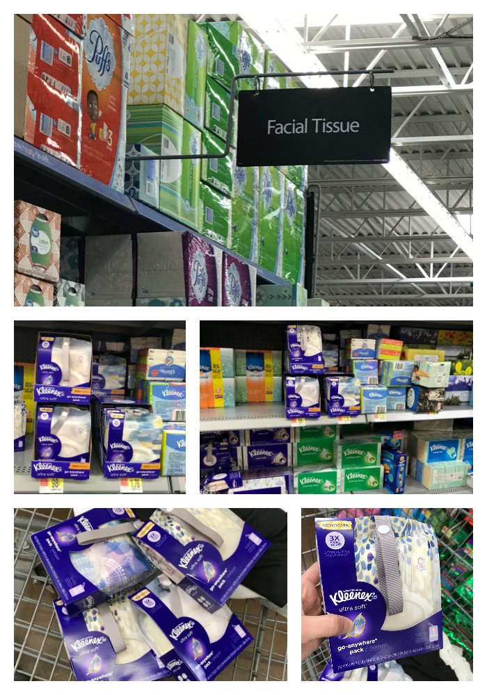 Walmart Kleenex Product Collage
