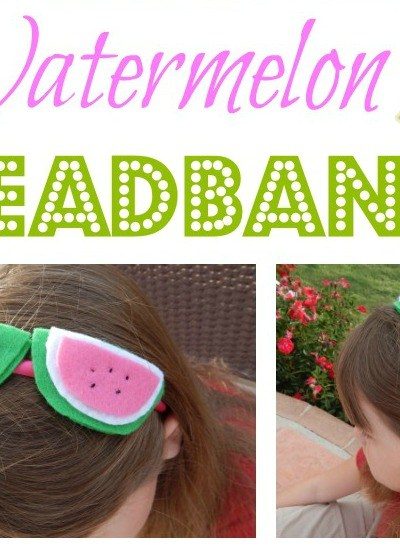 DIY Watermelon Headband