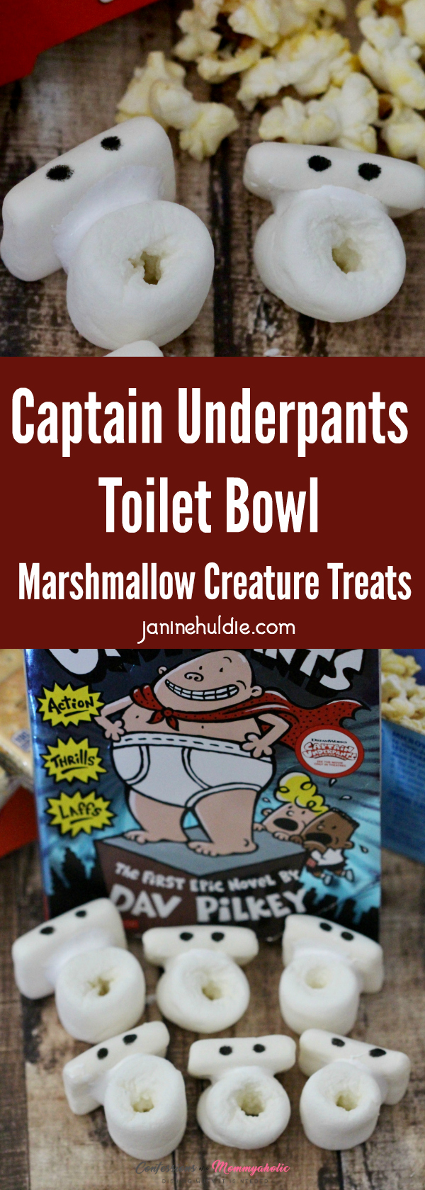 Captain Underpants Toilet Bowl Marshmallow Creature Treats