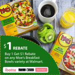 Moe’s Breakfast Bowls Buy One Get $1 OFF at Walmart