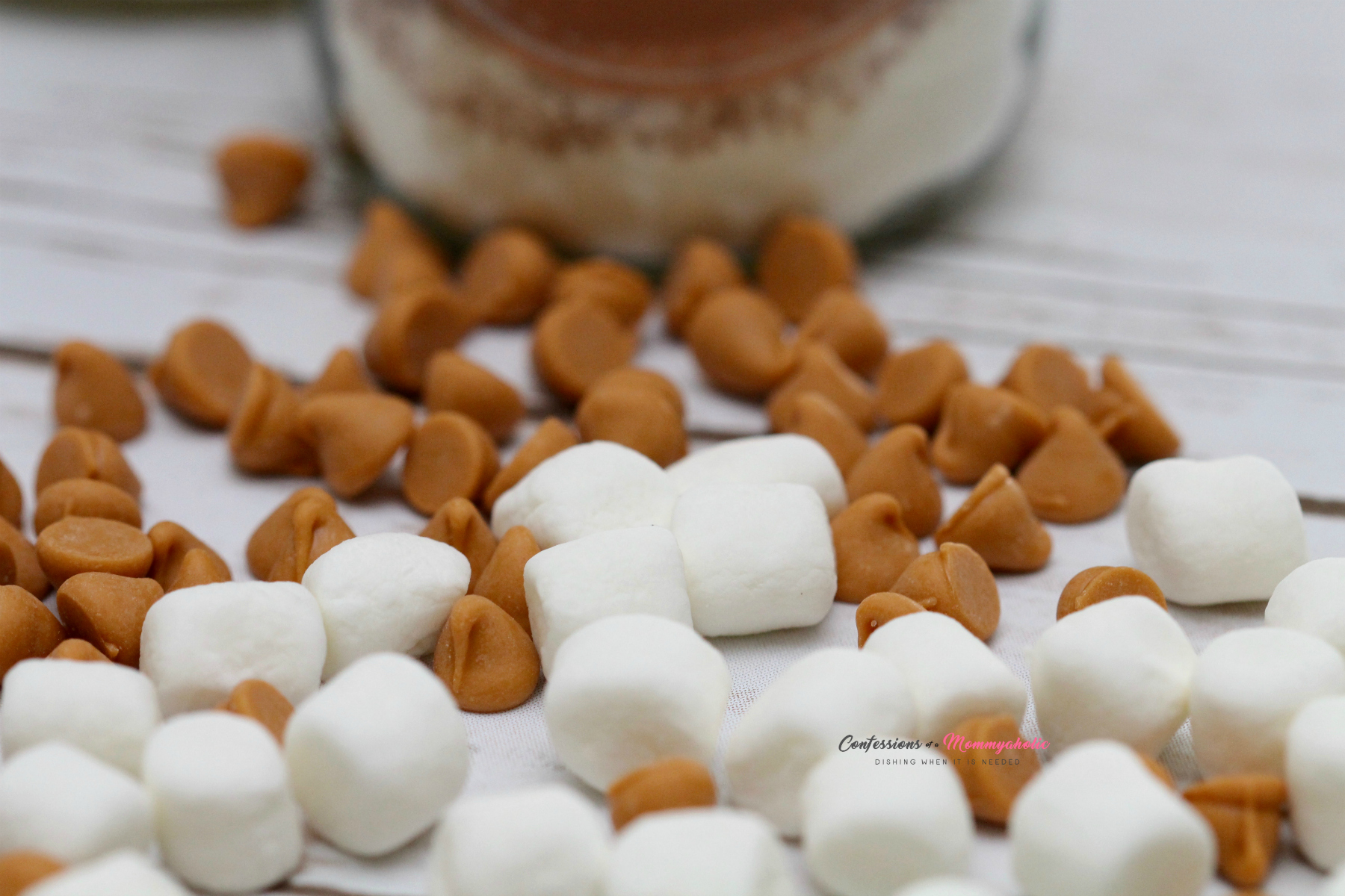 Closeup of Marshmallows and Pumpkin Chocolate Chips