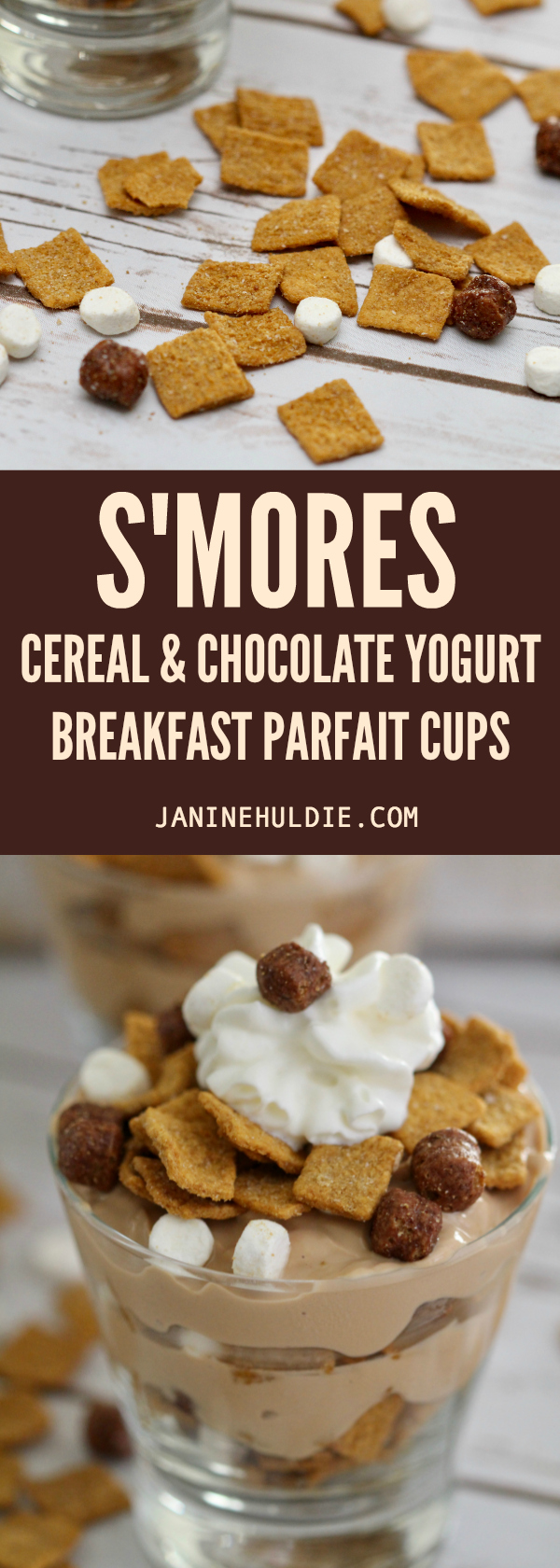 Smores Cereal Parfait Cups Long Pin