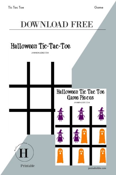 Halloween Game Tic Tac Toe Pinterest