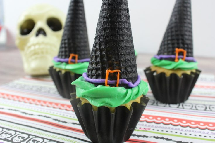 Halloween Witch Hat Cupcakes Recipe Horizontal