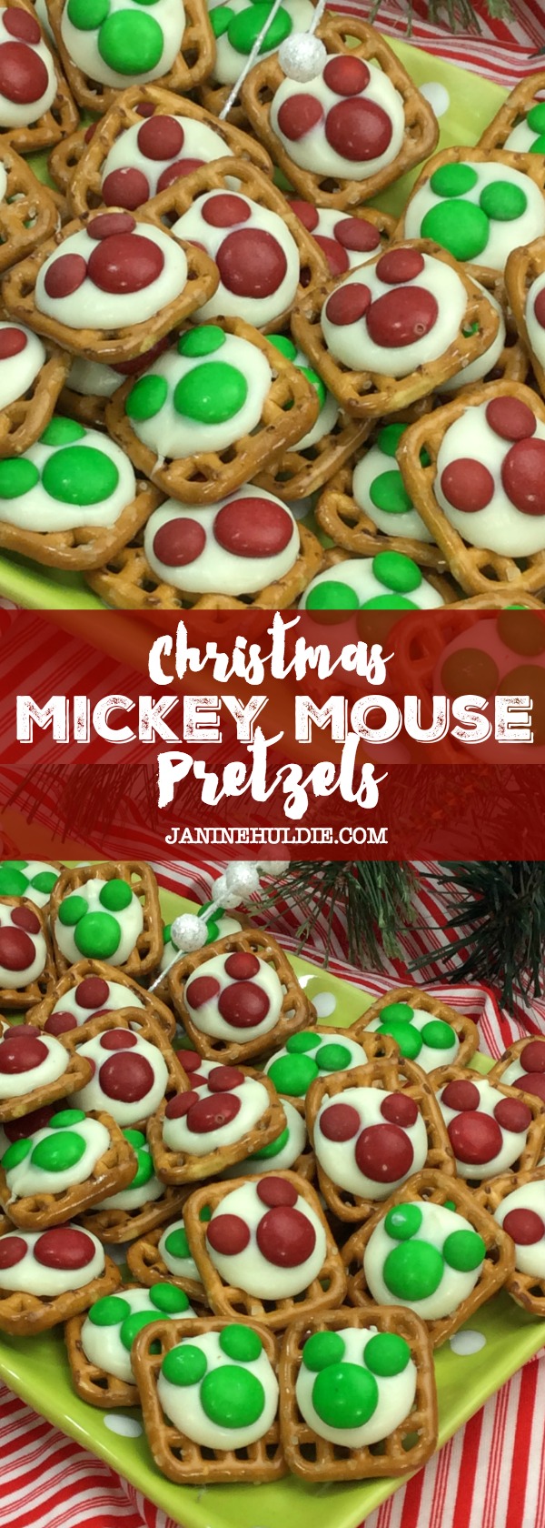 Christmas Mickey Mouse Pretzels