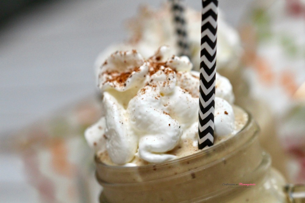 Closeup of Eggnog Frappe