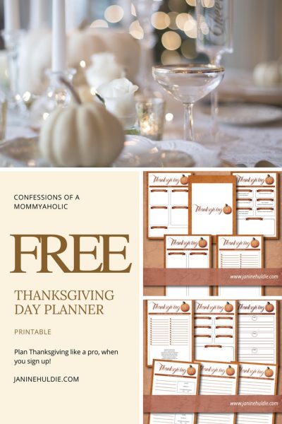 Free Thanksgiving Planner Printable