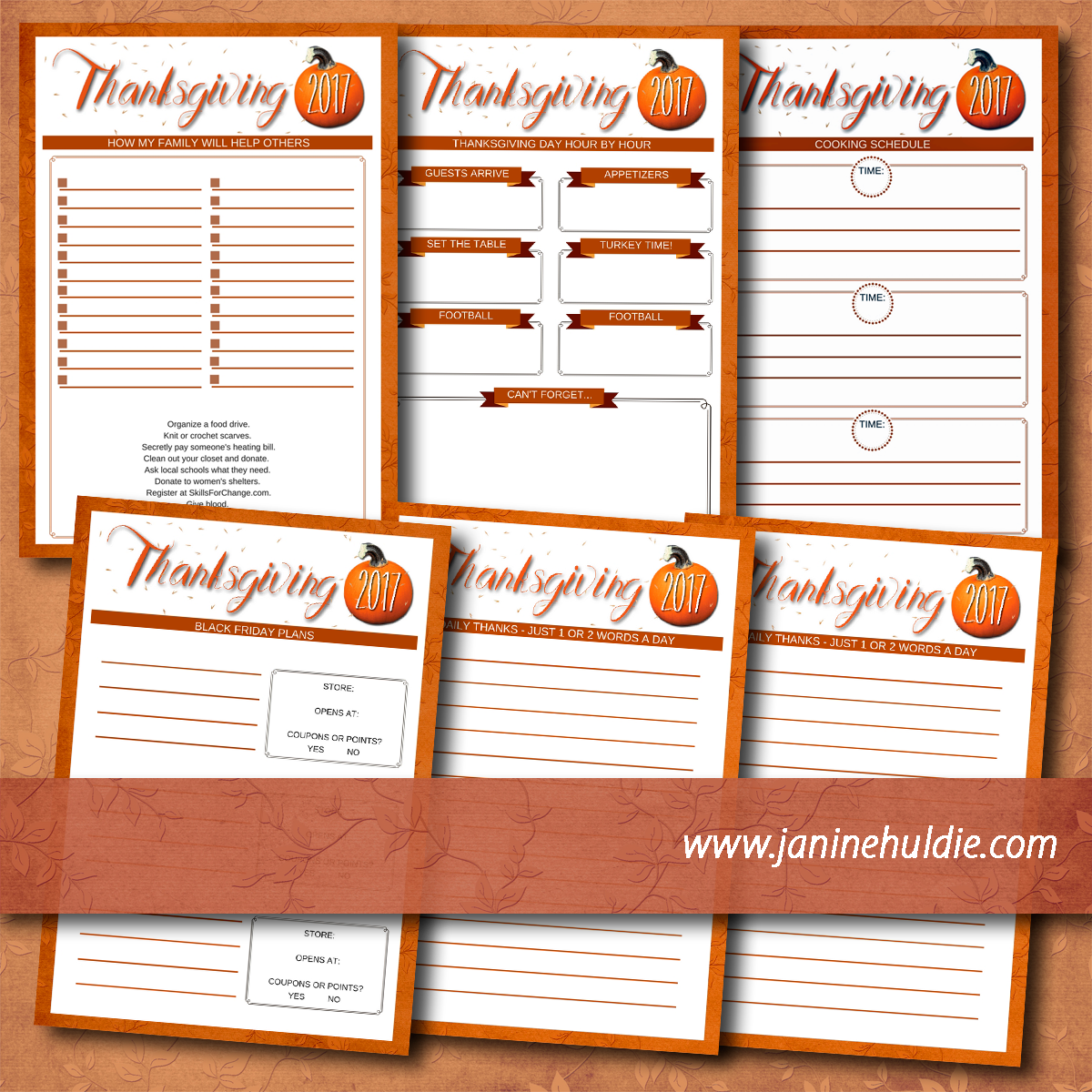 Thanksgiving Planner Pages 2