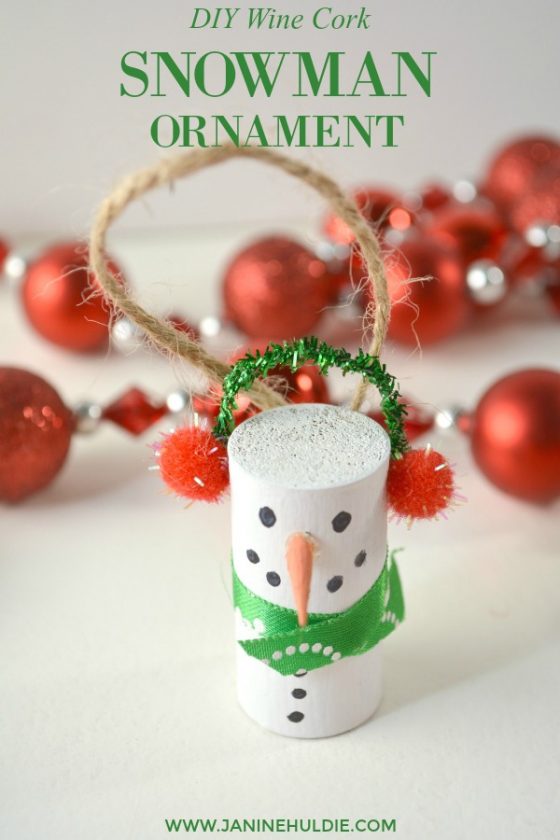 DIY Wine Cork Snowman Ornament This Mom's Confessions