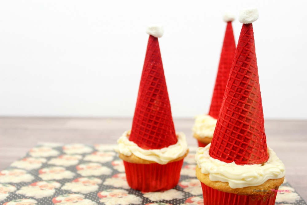Santa Cupcakes Recipe Horizontal