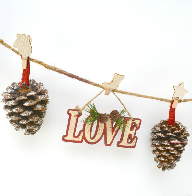 Supplies for Rustic Pinecone Garland 1