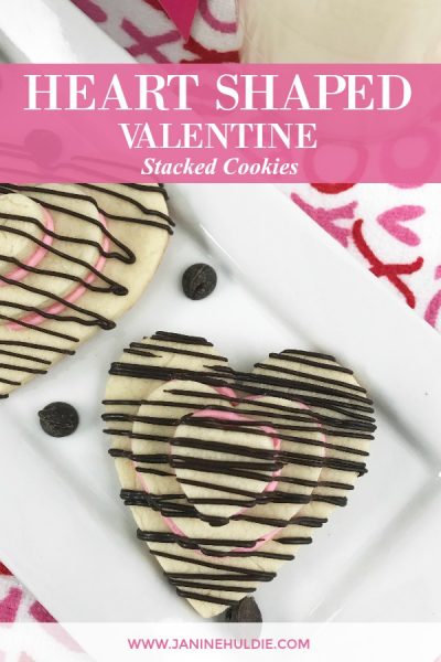 Valentine Heart Shaped Stack Cookies
