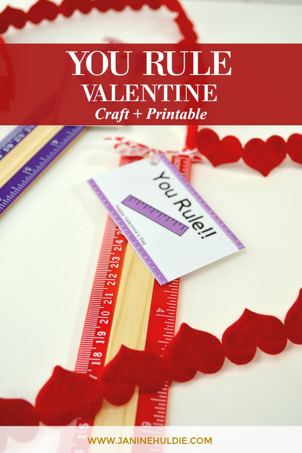 You Rule Valentine Craft and Printable 2
