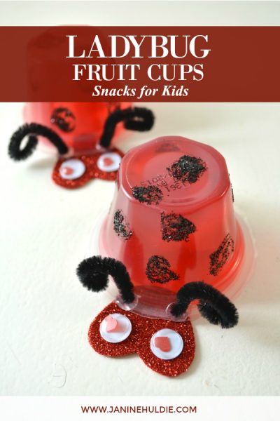 Ladybug Fruit Cups Snacks for Kids Featured Image