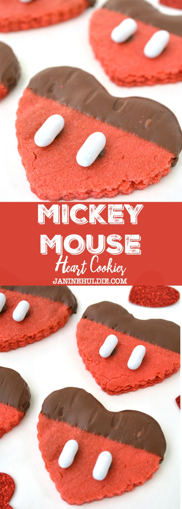 Mickey Mouse Heart Cookies