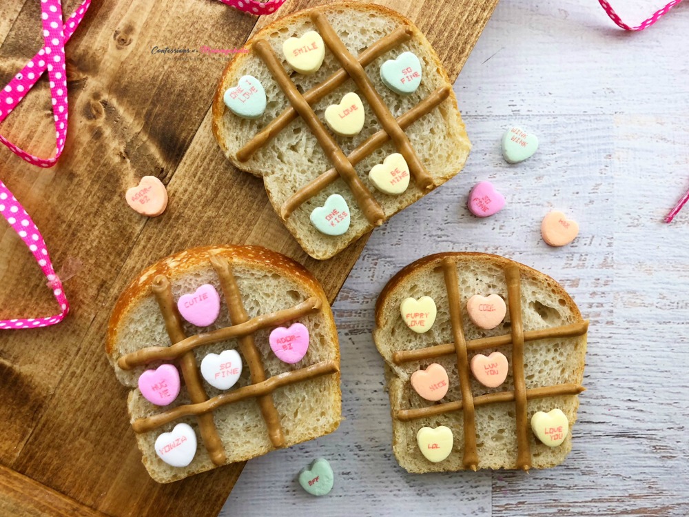 Valentine Tic Tac Toe Bread Recipe Horizontal