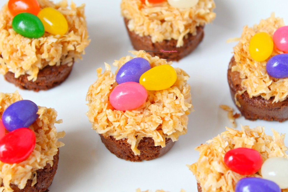 Bird Nest Brownie Bites Recipe Horizontal 2