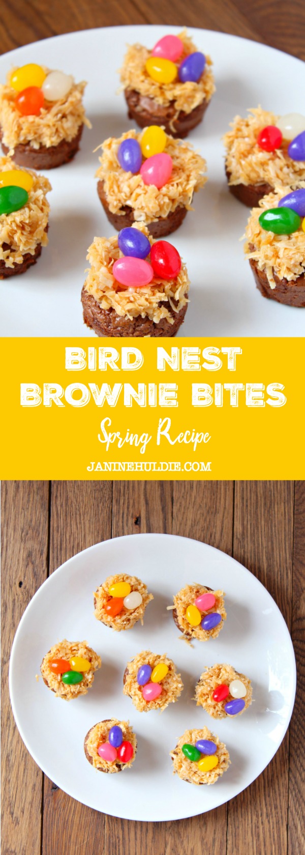 Bird Nest Brownie Bites Spring Recipe