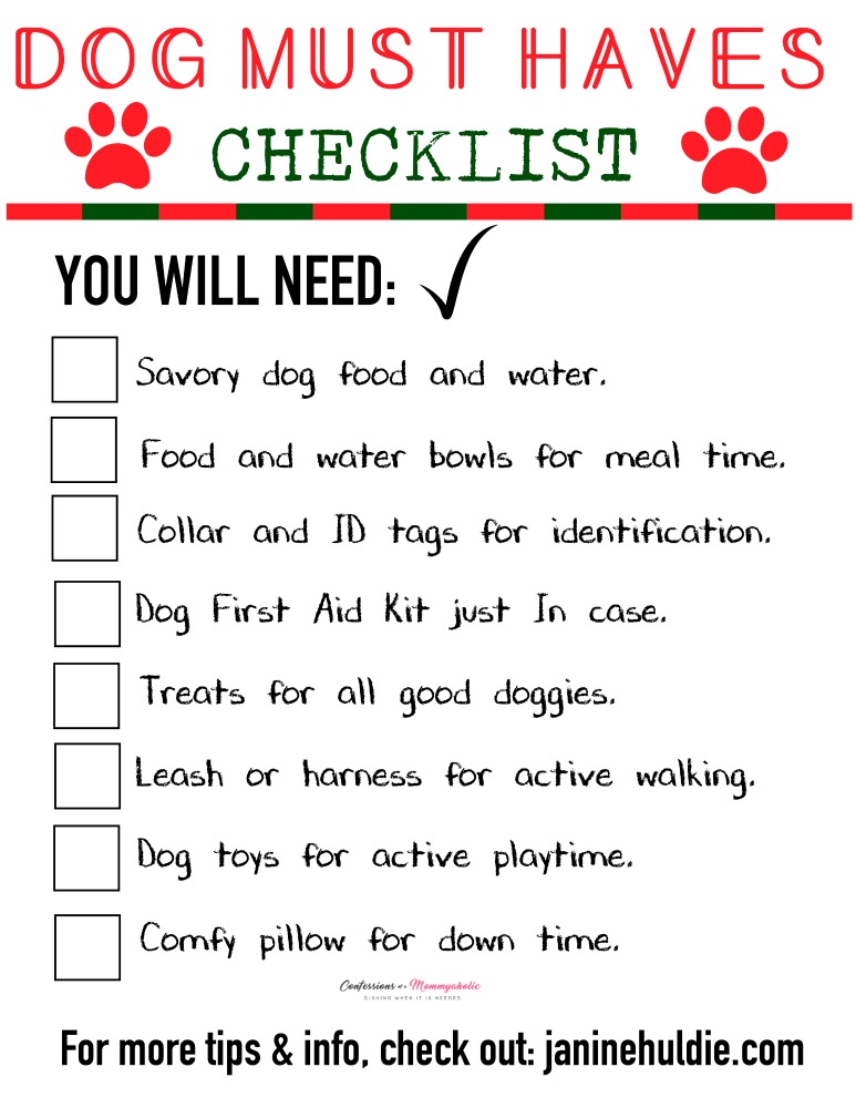 Dog Must Haves Checklist_1